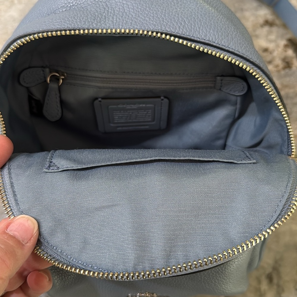 Coach mini Charlie pebbled leather backpack - Picture 4 of 9